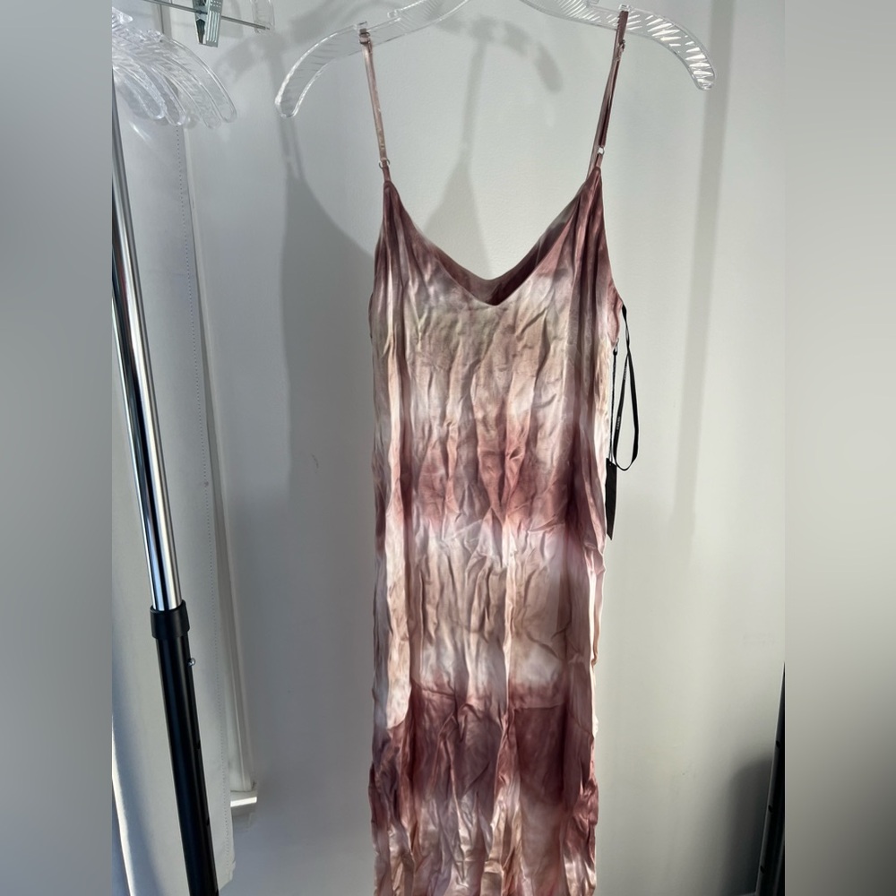 Tie Die Satin Dress